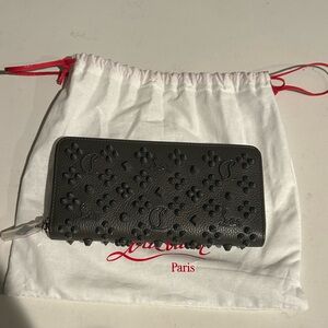 Brand New: Christian Louboutin Panettone Wallet with Loubinthesky spikes
